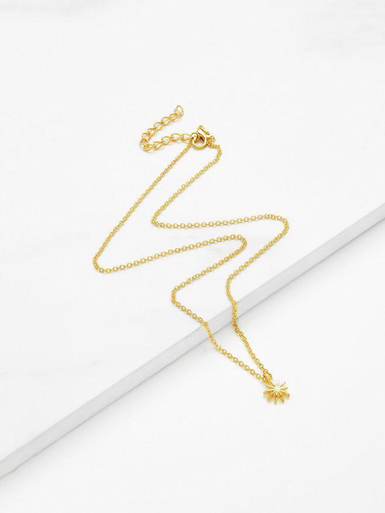 Metal Sun God Pendant Chain Necklace-jewelry-Des Mess