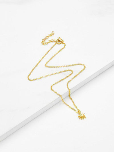 Metal Sun God Pendant Chain Necklace-jewelry-Des Mess