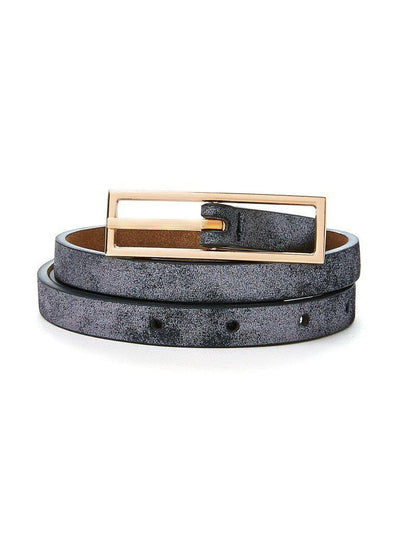 Square Buckle Skinny Belt-accessories-Des Mess