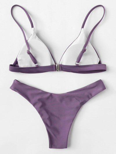 Adjustable Straps Bikini Set--Des Mess