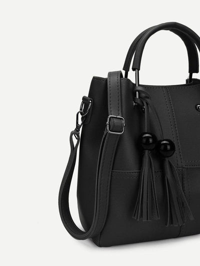 Tassel Charm Tote Bag 3pcs-accessories-Des Mess