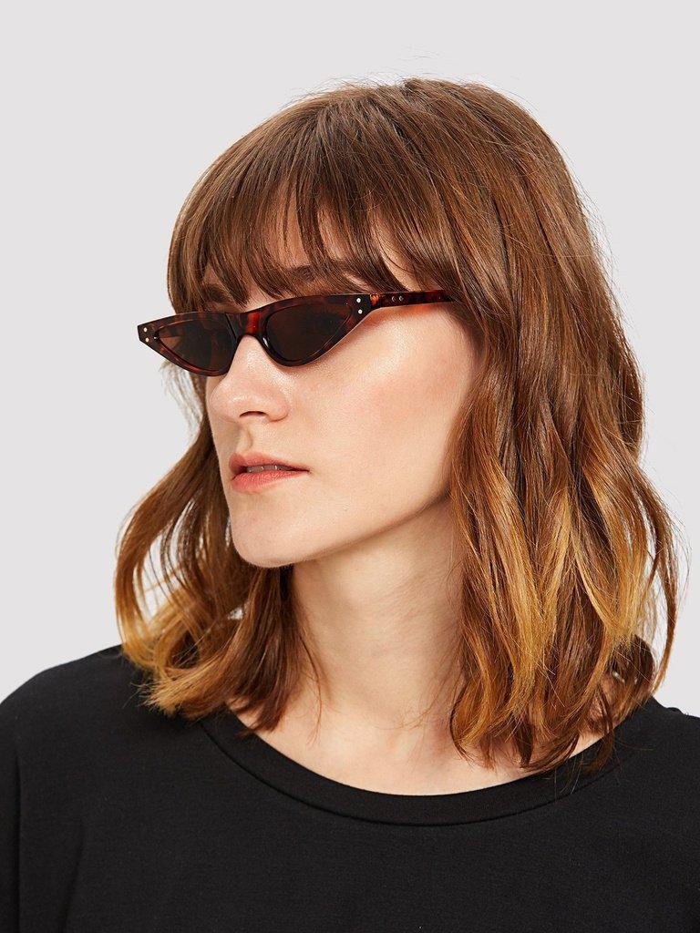 Cat Eye Flat Lens Sunglasses-accessories-Des Mess
