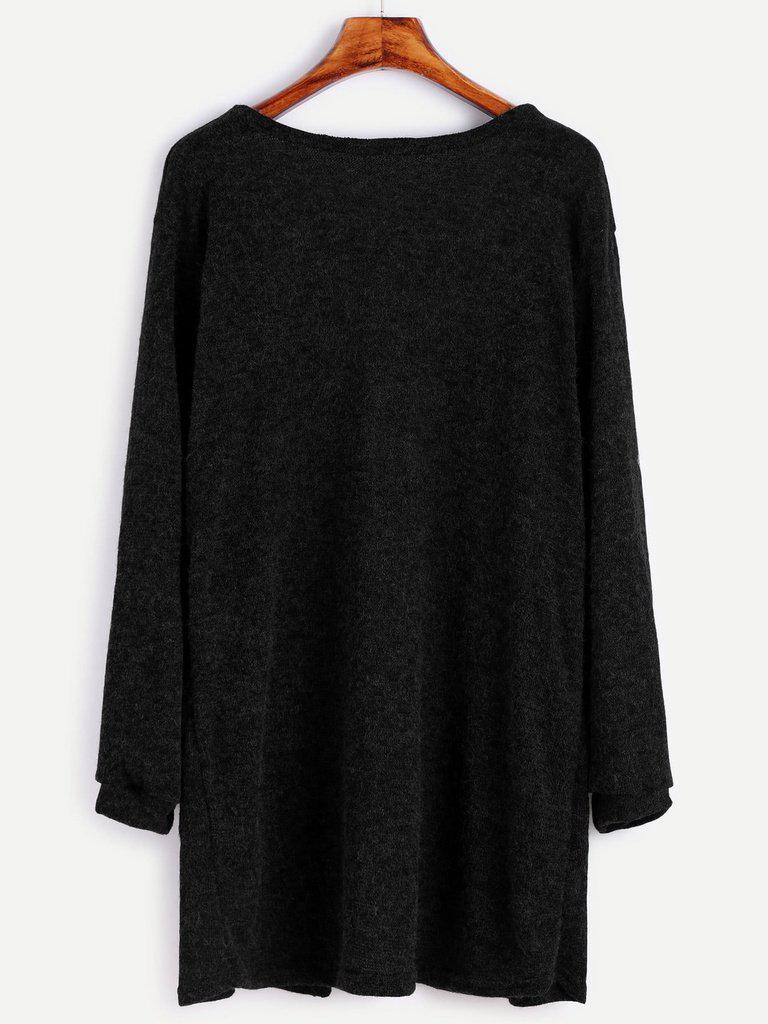 Fuzzy Cardigan Sweater With Pockets-outerwear-Des Mess