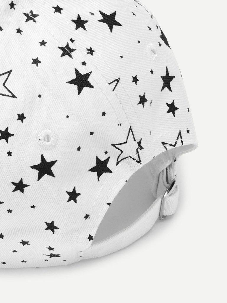 Star Print Baseball Cap-accessories-Des Mess