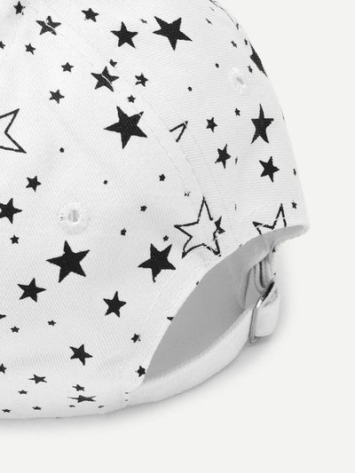 Star Print Baseball Cap-accessories-Des Mess