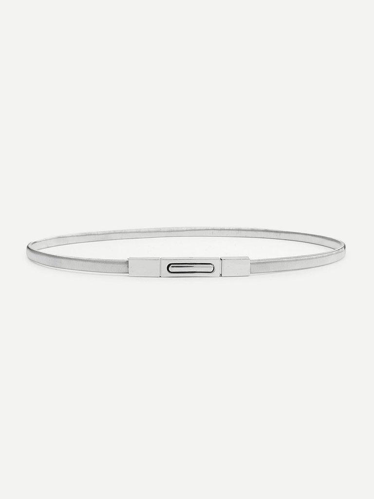 Metallic Skinny Belt-accessories-Des Mess