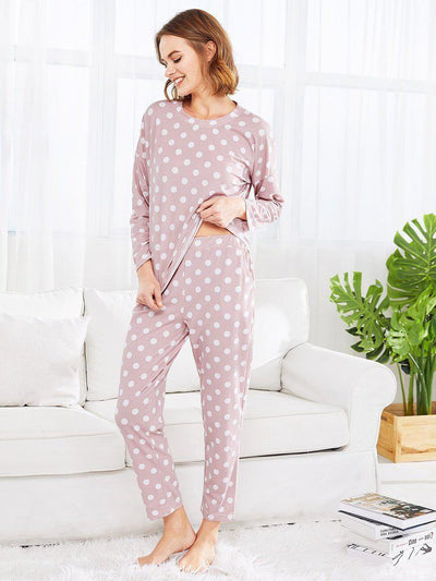 Polka Dot PJ Set-loungewear-Des Mess