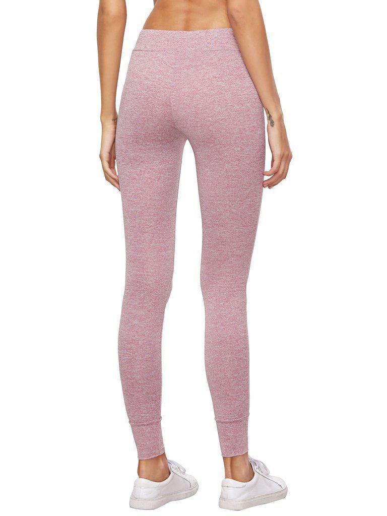 Rust Heathered Knit Sports Pants-sportswear-Des Mess