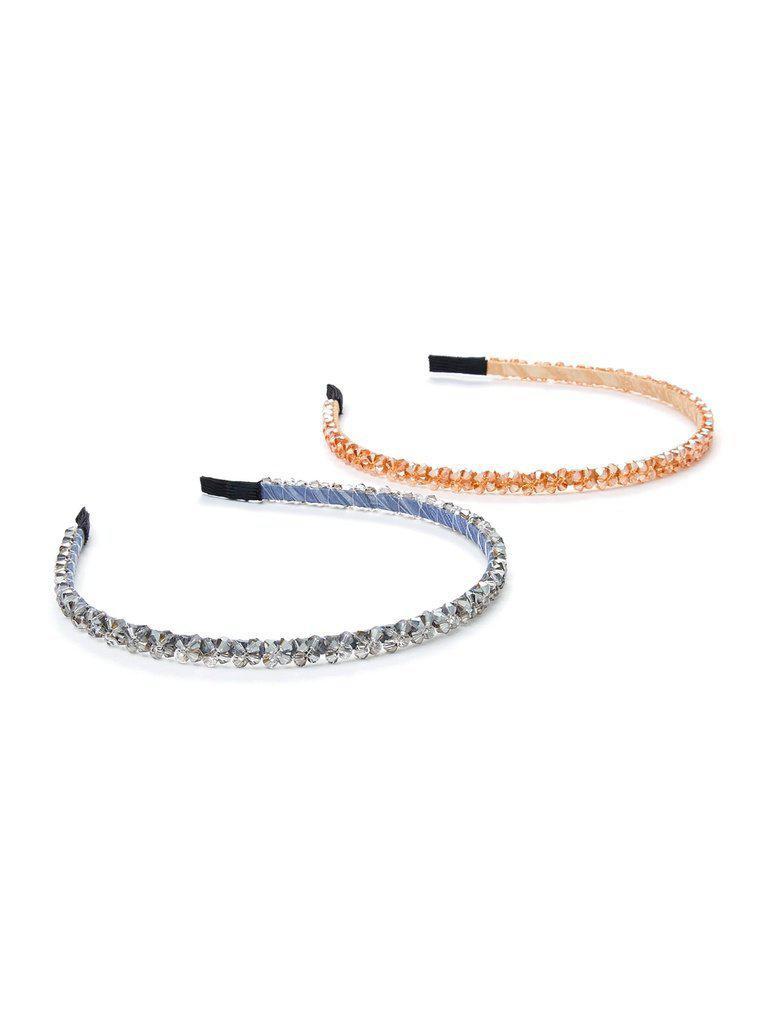 Crystal Decorated Headband 2Pcs-hair-Des Mess