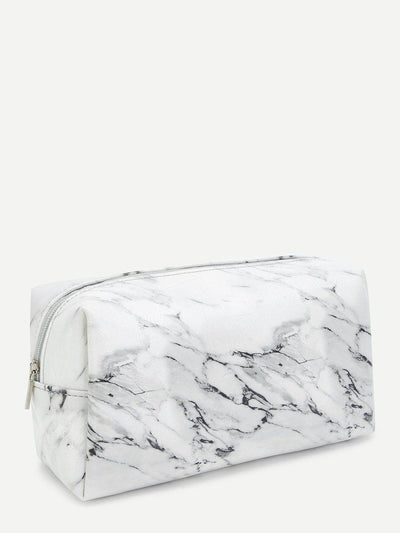 Marble Pattern Makeup Bag-makeup-Des Mess