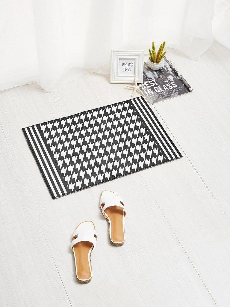 Houndstooth Pattern Doormat-others-Des Mess