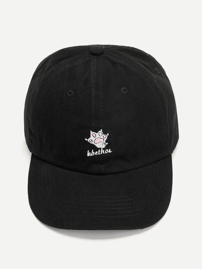 Embroidered Detail Baseball Cap-accessories-Des Mess