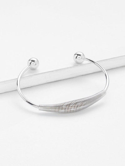 Metal Ball Cuff Bangle--Des Mess