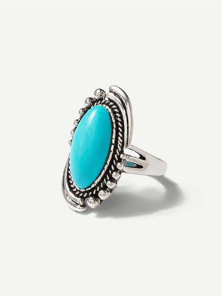 Oval Gemstone Ring-jewelry-Des Mess