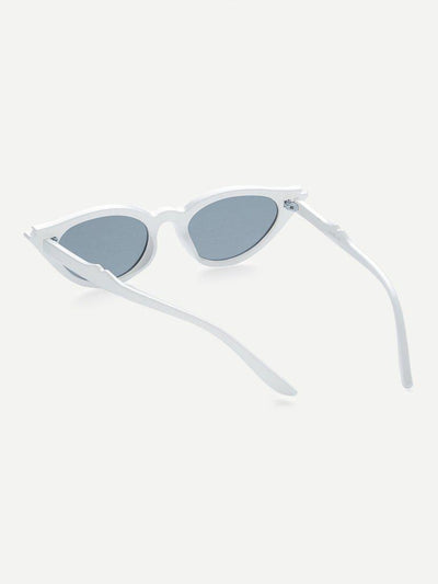 Cat Eye Flat Lens Sunglasses-accessories-Des Mess