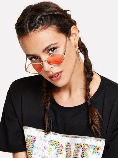 Metal Frame Tinted Lens Sunglasses-accessories-Des Mess