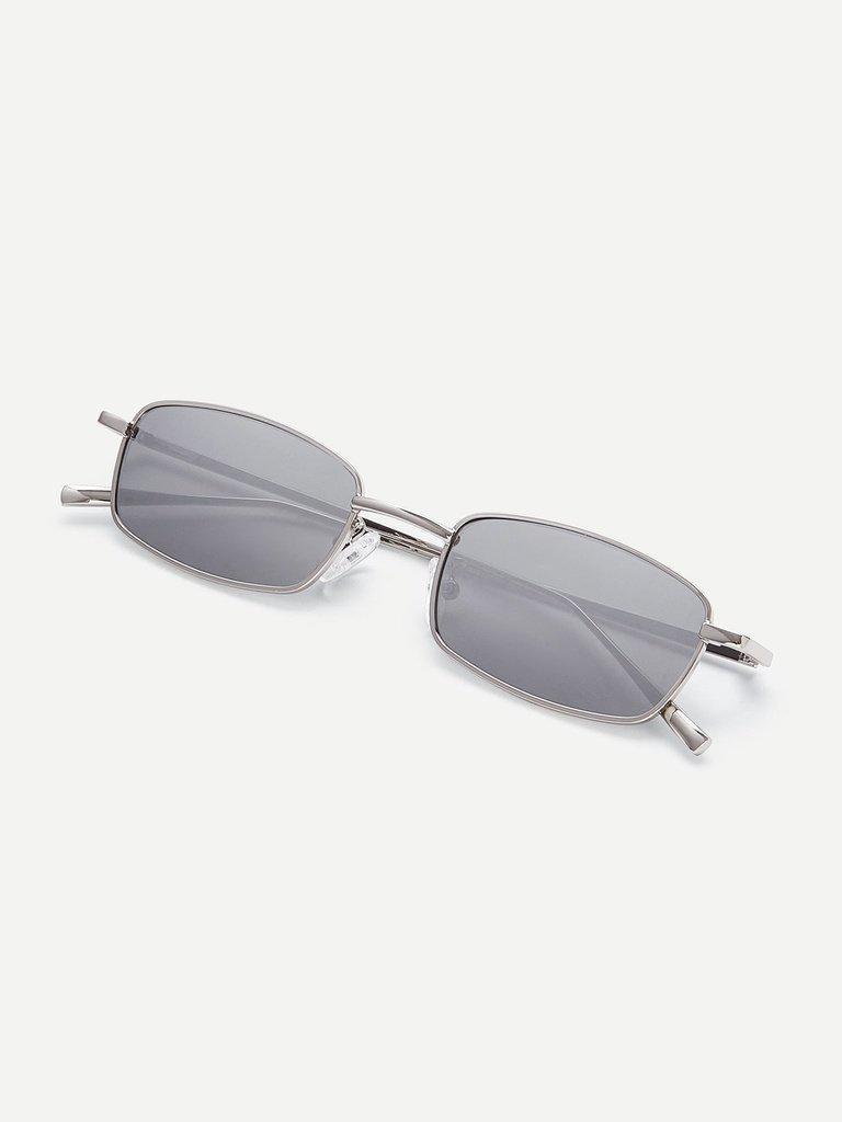 Minimalist Rectangle Lens Sunglasses-accessories-Des Mess