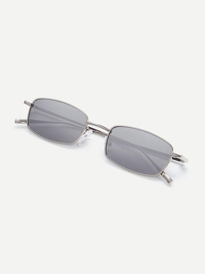 Minimalist Rectangle Lens Sunglasses-accessories-Des Mess