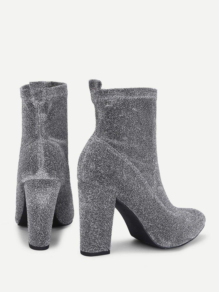 Almond Toe Block Heeled Ankle Boots-shoes-Des Mess
