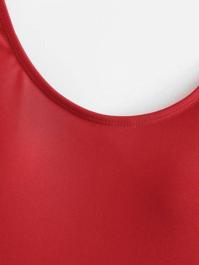 Square Neck One-Piece Swimwear-swimwear-Des Mess