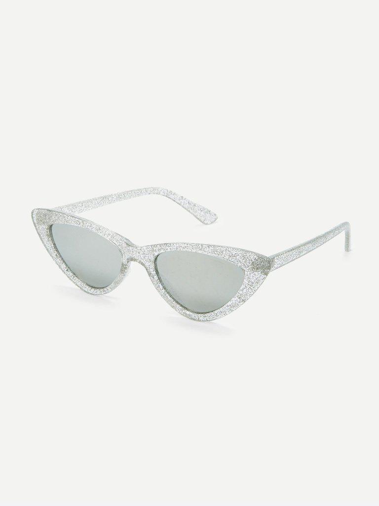 Cat Eye Mirror Lens Sunglasses-accessories-Des Mess