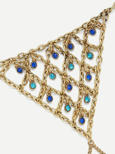 Finger Linked Statement Chain Bracelet--Des Mess