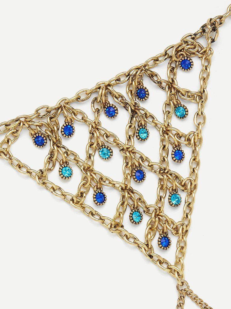 Finger Linked Statement Chain Bracelet--Des Mess