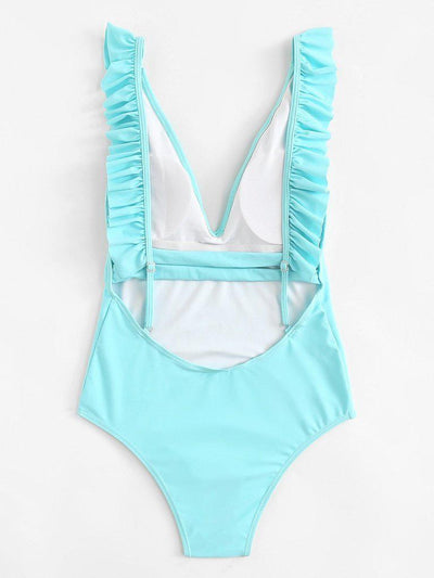 Open Back Ruffle Swimsuit-swimwear-Des Mess
