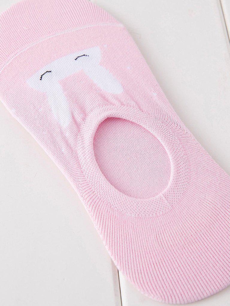 Rabbit Pattern Invisible Socks 5Pairs-accessories-Des Mess