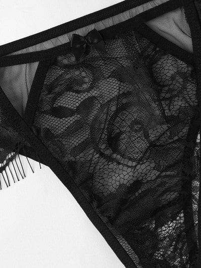 Eyelash Lace Lingerie Set-lingerie-Des Mess