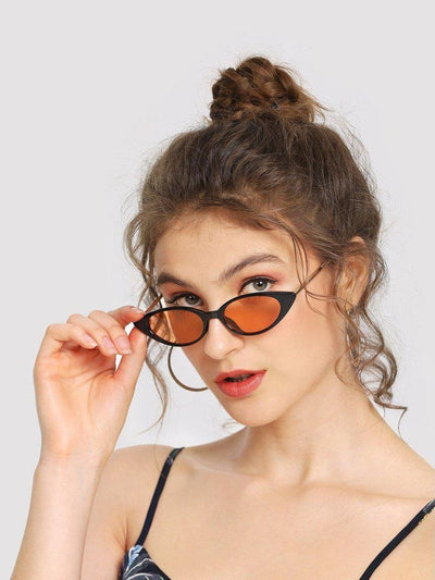 Cat Eye Metal Temple Sunglasses-accessories-Des Mess