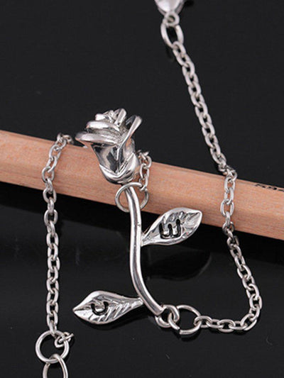 Rose Design Link Bracelet-jewelry-Des Mess