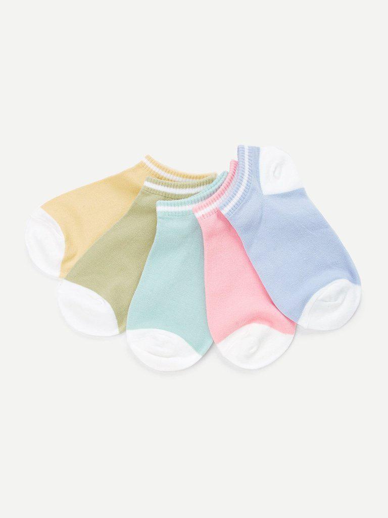 Cotton Ankle Socks 5 Pairs-accessories-Des Mess