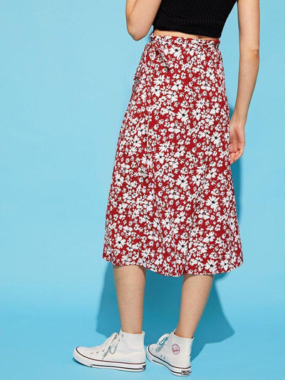 Calico Print Skirt-bottom-Des Mess