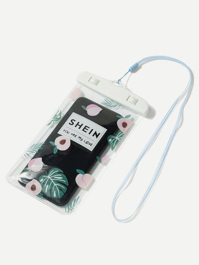 Peach Print Waterproof Pouch Bag-others-Des Mess