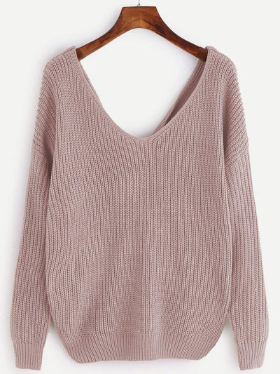 Pearl Beading Twist Infinity Sweater-outerwear-Des Mess