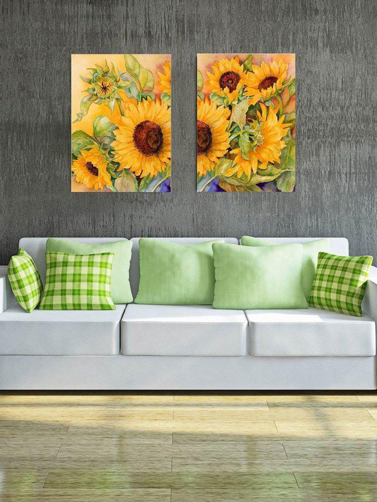 Sunflower Print Cloth Art 2pcs-others-Des Mess