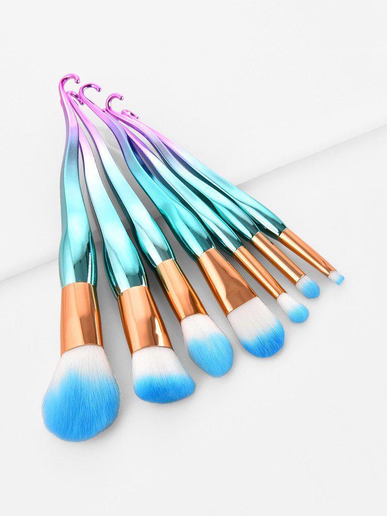 Ombre Hook Handle Makeup Brush 7pcs--Des Mess