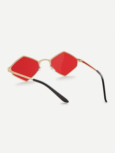 Metal Frame Tinted Lens Sunglasses-accessories-Des Mess