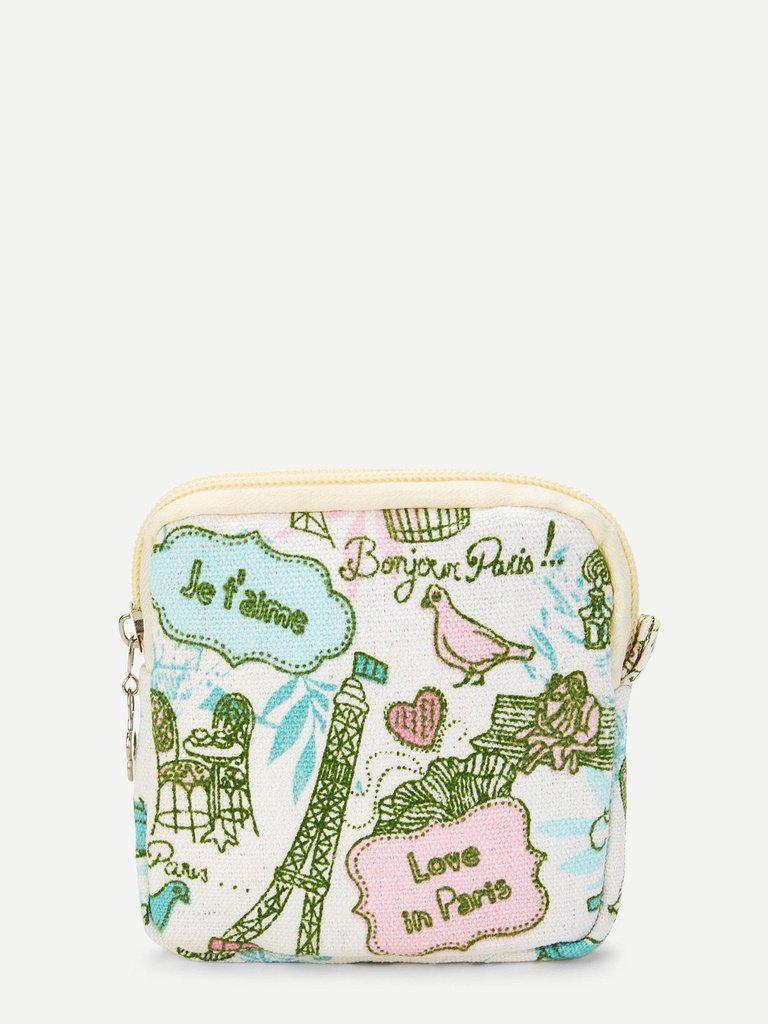 Mixed Print Storage Bag-makeup-Des Mess