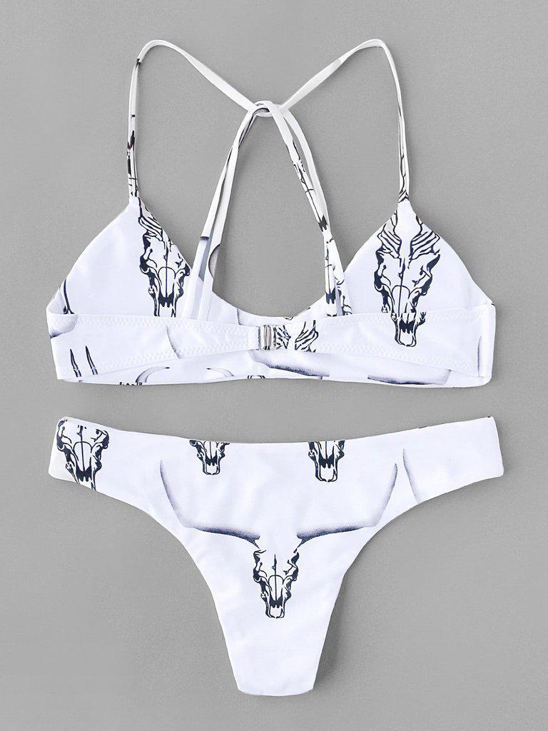 Animal Print Strappy Back Bikini Set-swimwear-Des Mess