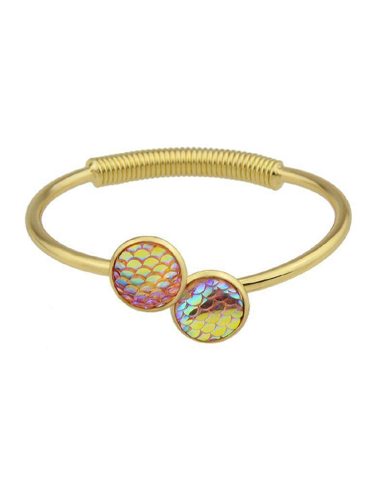 Pink Mermaid Scales Love Bracelets--Des Mess