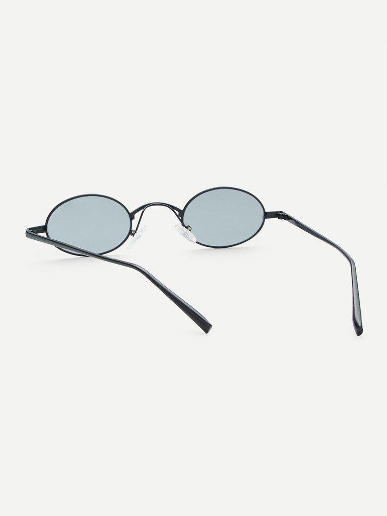 Metal Frame Oval Sunglasses-accessories-Des Mess