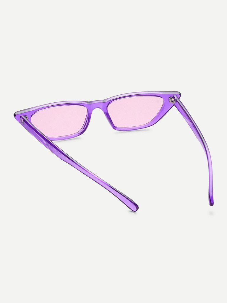 Cat Eye Mirror Lens Sunglasses-accessories-Des Mess