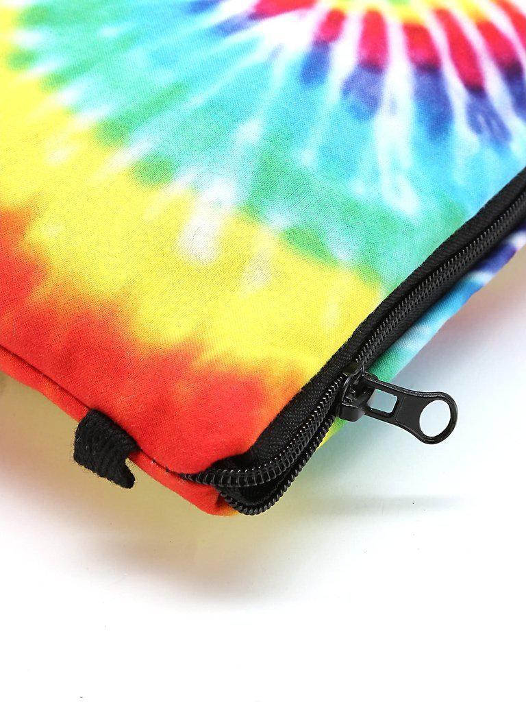 Rainbow Spiral Tie Dye Makeup Bag-makeup-Des Mess