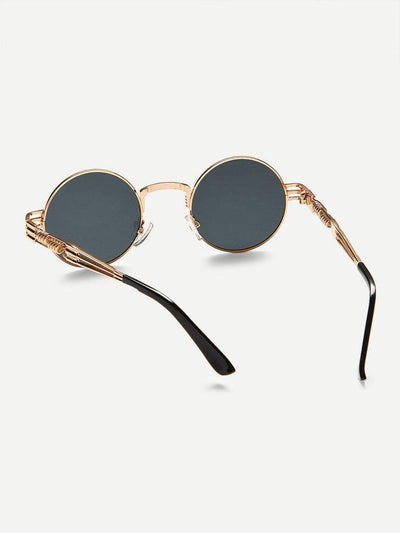Metal Frame Round Sunglasses-accessories-Des Mess
