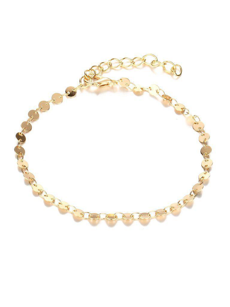 Sequin Design Chain Anklet-jewelry-Des Mess