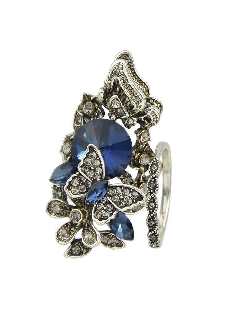 Flower Butterfly Finger Ring-jewelry-Des Mess