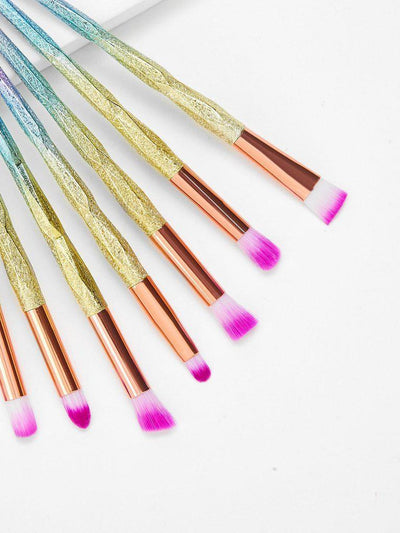 Ombre Handle Makeup Brush 10pcs--Des Mess