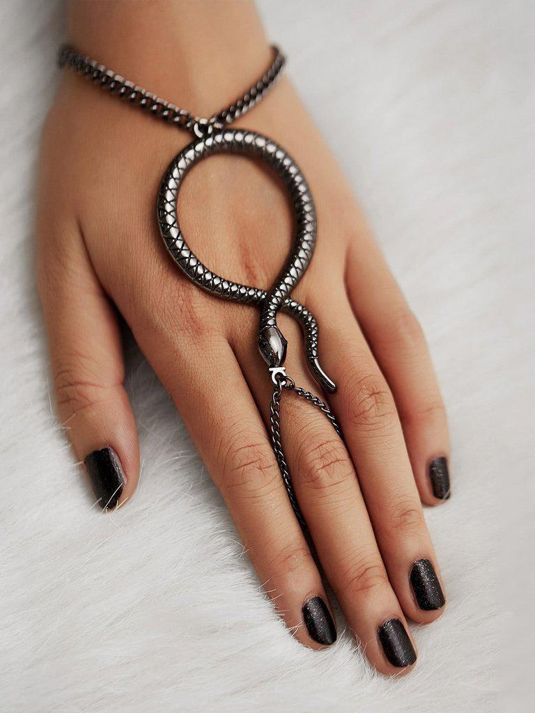 Snake Design Toe Ring Chain Bracelet--Des Mess